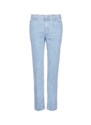 Main View - Click To Enlarge - TOGA ARCHIVES - Staggered cuff stripe denim pants