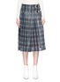 Main View - Click To Enlarge - TOGA ARCHIVES - Tartan plaid pleated mesh midi skirt