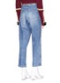 Back View - Click To Enlarge - TOGA ARCHIVES - Studded mock wrap jeans