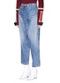 Front View - Click To Enlarge - TOGA ARCHIVES - Studded mock wrap jeans