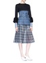 Figure View - Click To Enlarge - TOGA ARCHIVES - Ruffle mesh cuff sweater