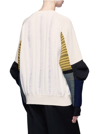 Back View - Click To Enlarge - TOGA ARCHIVES - Colourblock panel perforated sweater