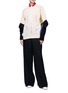 Figure View - Click To Enlarge - TOGA ARCHIVES - Colourblock panel perforated sweater