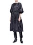 Figure View - Click To Enlarge - TOGA ARCHIVES - Belted ruched midi dress