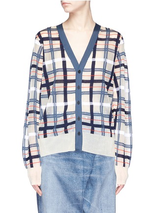 Main View - Click To Enlarge - TOGA ARCHIVES - Check plaid cardigan