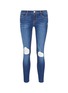Main View - Click To Enlarge - FRAME - 'Le Skinny de Jeanne Crop' ripped jeans