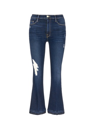 Main View - Click To Enlarge - FRAME - 'Le Crop Flare' ripped jeans