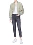 Figure View - Click To Enlarge - FRAME - 'Le High Skinny' lace-up outseam jeans