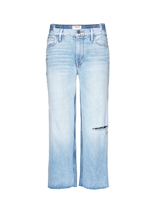 Main View - Click To Enlarge - FRAME - 'Le Reconstructed' cropped wide leg jeans