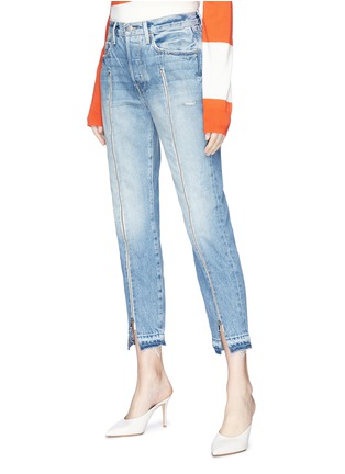 Front View - Click To Enlarge - FRAME - 'Le Original' zip leg jeans