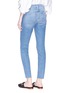 Back View - Click To Enlarge - FRAME - 'Le Skinny de Jeanne' staggered waist cropped jeans