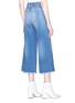 Back View - Click To Enlarge - FRAME - 'Le Palazzo' frayed cuff denim culottes