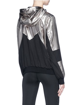 Back View - Click To Enlarge - ALALA - 'Daze' metallic panel windbreaker jacket