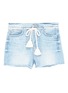 Main View - Click To Enlarge - FRAME - 'Le Original' tassel belt denim shorts