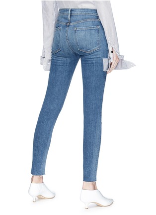 Back View - Click To Enlarge - FRAME - 'Le Skinny de Jeanne' ripped jeans