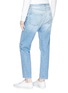 Back View - Click To Enlarge - FRAME - 'Le Original' tassel belt straight leg jeans