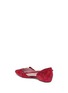 Detail View - Click To Enlarge - PEDDER RED - 'Kelly' strass strappy suede d'Orsay flats