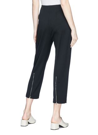 Back View - Click To Enlarge - KUHO - 'Lachaise' zip cuff cropped suiting pants