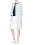 Figure View - Click To Enlarge - KUHO - 'Richter' gathered waist windbreaker dress coat