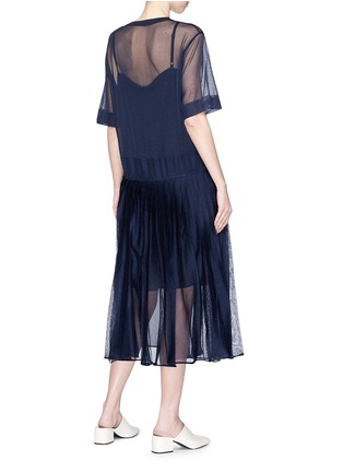 Figure View - Click To Enlarge - KUHO - 'Mirror' pleated knit dress