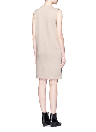 Back View - Click To Enlarge - ACNE STUDIOS - 'Katja A Lurex' appliqué fleece lined dress