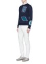 Figure View - Click To Enlarge - PS PAUL SMITH - Travel badge jacquard cotton sweater