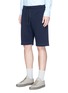 Front View - Click To Enlarge - PS PAUL SMITH - Drawstring French terry shorts