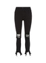 Main View - Click To Enlarge - L'AGENCE - 'High Line' destructed cropped skinny jeans