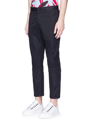 Front View - Click To Enlarge - MARNI - Cotton twill cropped pants