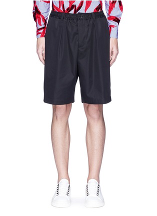 Main View - Click To Enlarge - MARNI - Elastic waist cotton twill shorts