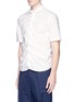 Front View - Click To Enlarge - MARNI - Elastic ruched seam poplin shirt