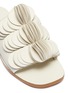 Detail View - Click To Enlarge - MERCEDES CASTILLO - 'Delphia' stacked petal leather slide sandals