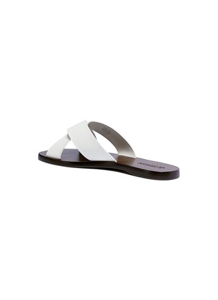 Detail View - Click To Enlarge - MERCEDES CASTILLO - 'Amelea' origami strap leather slide sandals