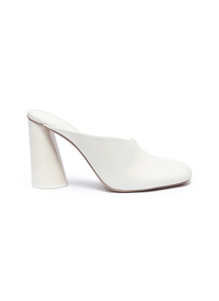 Main View - Click To Enlarge - MERCEDES CASTILLO - 'Carlie' slanted leather mules