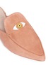 Detail View - Click To Enlarge - STUART WEITZMAN - 'Eyelove' evil eye appliqué suede mules