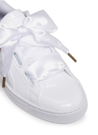Detail View - Click To Enlarge - PUMA - 'Basket Heart' patent leather sneakers