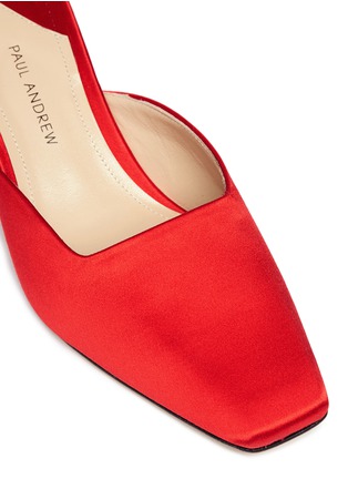 Detail View - Click To Enlarge - PAUL ANDREW - 'Sugimoto' satin mules