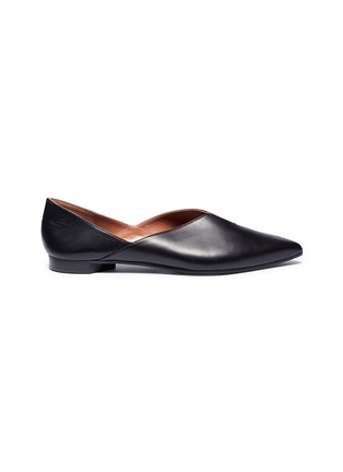 Main View - Click To Enlarge - PIERRE HARDY - 'Secret Mule' leather skimmer flats