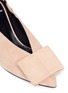 Detail View - Click To Enlarge - PIERRE HARDY - 'Obi' bow suede slingback pumps