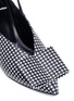 Detail View - Click To Enlarge - PIERRE HARDY - 'Obi' bow gingham print slingback leather pumps
