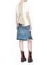 Figure View - Click To Enlarge - SACAI - Quilted ruffle zip back knit top