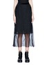 Main View - Click To Enlarge - SACAI - Chiffon overlay floral lace skirt