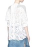 Back View - Click To Enlarge - SACAI - Heart broderie anglaise back sweater