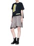 Figure View - Click To Enlarge - SACAI - 'Uniform' side zip boxy T-shirt