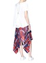 Figure View - Click To Enlarge - SACAI - Quilted ruffle zip back top