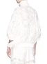 Back View - Click To Enlarge - SACAI - Quilted gusset heart broderie anglaise zip jacket