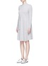 Front View - Click To Enlarge - MO&CO. EDITION 10 - Pocket wool rib knit sweater dress