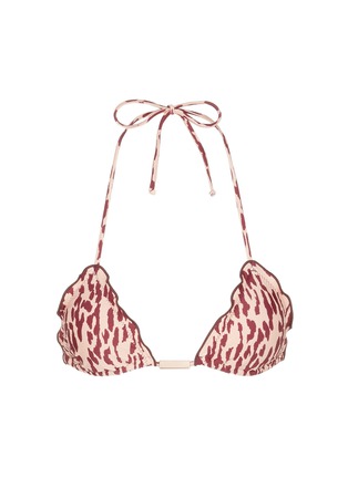 Main View - Click To Enlarge - VIX - 'Bali Ripple' print triangle bikini top