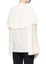 Back View - Click To Enlarge - STELLA MCCARTNEY - 'Carissa' pleated cape overlay silk shirt