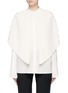 Main View - Click To Enlarge - STELLA MCCARTNEY - 'Carissa' pleated cape overlay silk shirt